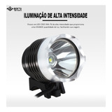  01 Farol Bing Led Super Forte 06celulas 1200lumens T6 Fixo