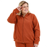 Casaco Teddy Feminino Plus Size Soft Quente P/frio 20324a