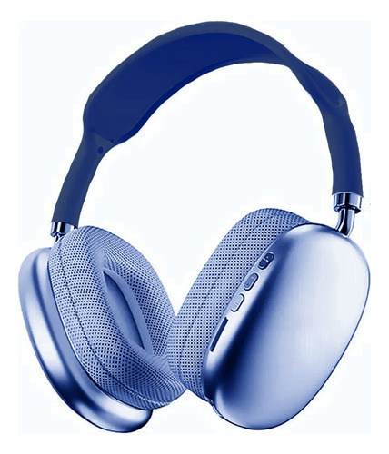 Fone De Ouvido Headphone Bluetooth Ergonômico On-ear Led Cor Azul