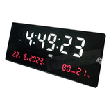 Reloj  De Pared Led Digital 36 X 15cm Temperatura Fecha