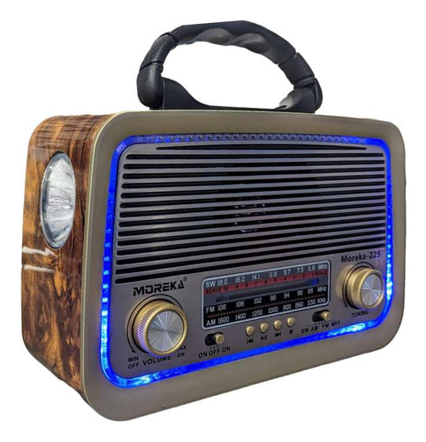 Bocina Radio Bluetooth Lampara Antigua Vintage Retro Clásica