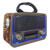 Bocina Radio Bluetooth Lampara Antigua Vintage Retro Clásica