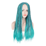 Ccutoo 3 Tonos Azul Gris Mezcla Negro Uma Trenzas Largas Y R