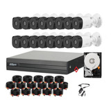 Kit Cctv 16 Cámaras Bullet 2mp Dvr 1080p Lite Wizsense 3tb 