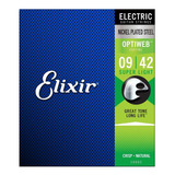 Cuerdas Elixir Para Guitarra Electrica 9/42 Optiweb 