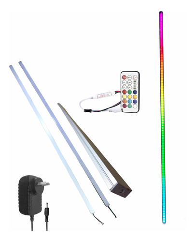 Barra Led Pixel Magic Aluminio Negro Mate Rainbow