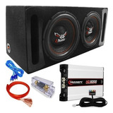 Doble Subwoofer Bicho Papao 15  2000 + Hd5000 + Cable Cajon