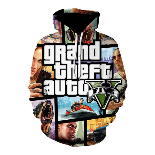Grand Theft Auto 3d Diversión Gta 5 Sudaderas Con Capucha...