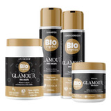 Kit Sh +cond +mask +ativador Vivo Crespa Glamour Biovegetais