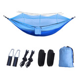 Hamaca De Camping Plegable Portátil Con Mosquitera.