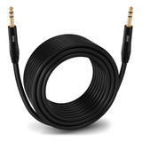 Lyxpro Cable De Audio Equilibrado Trs A ¼ Trs De ¼ Pulgadas,