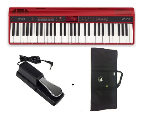 Teclado Roland Go Keys 61k Loop + Capa + Pedal Sustain Nf