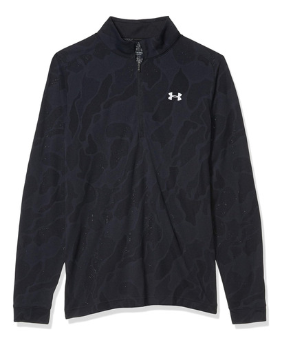 Under Armour Vanish Golf Zip Para Hombre, Negro Gris, Median