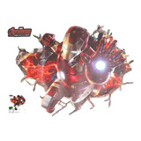 Poster, Vinilo 3d Adhesivo Iron Man ,cuarto Niños Decorativo