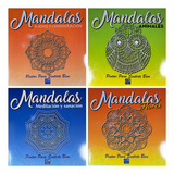 Lote X 4 Libros Para Pintar - Mandalas Antiestres - Dibujos