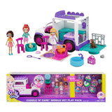 Polly Pocket Hospital Veterinario + Estuche X  Set Gigante 