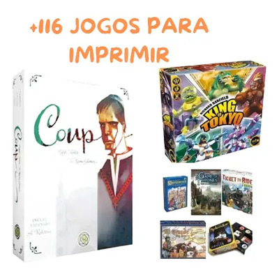 117 Jogos De Tabuleiro Pdf Imprimir Pnp Coup - Frete Grátis | MercadoLivre