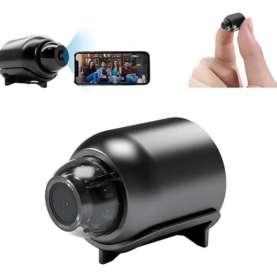Mini Cámara Espía Wifi 1080p Con Visión Nocturna Negro | Envío gratis