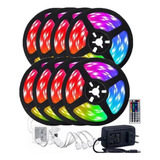 Tira De Luces Rgb Rollo 40 Metros Decoración Luces.