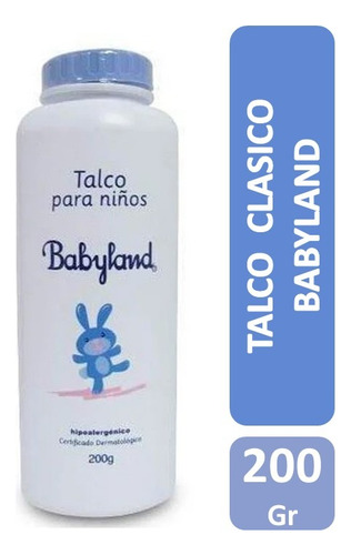 Talco Babyland Hipoalergénico Para Niños 200 Gr 