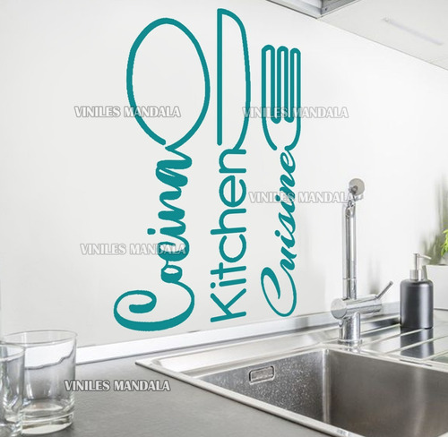 Vinil Decorativo Pared Cocina Kitchen Cuisine Sticker 