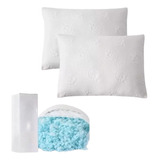 Almohada Memory Foam Pack 2 Piezas Ajustable Suave Ortopédic