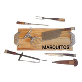 Tabla Asado Picada Bandeja Madera Personalizada Kit Asador