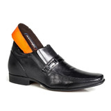 Sapato Rafarillo Office Alth Você+alto 7cm Preto 53001 Couro