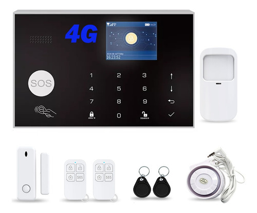 Kit Sistema De Seguridad Casa + Alarma Wifi Control Por App