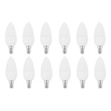 12 Lámparas Led, Bombillas, Candelabros, 2700 K, Ac220-