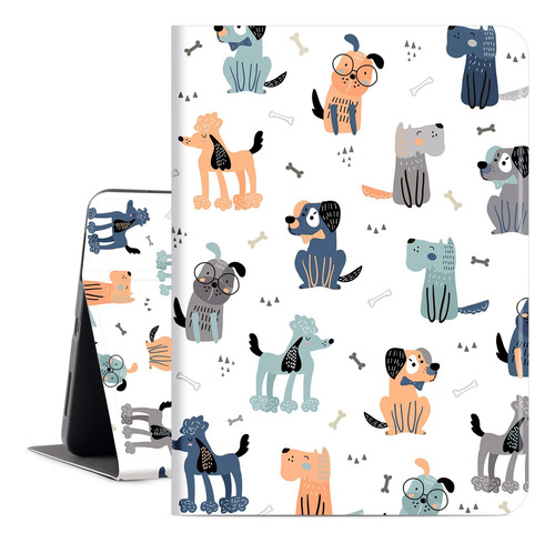 Funda iPad Air 4 Cutebricase Soporte Ajustable Cuero Perrito