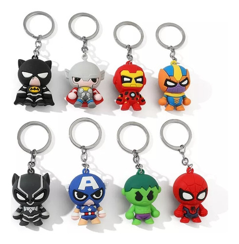 Llaveros De Marvel Avengers Thor Spiderman Hulk Para Colgar 