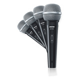 Kit De 4 Micrófonos Shure Sv100 Vocal Dinámico