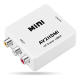 Adaptador Conversor Video Composto 3 Rca Av P/ Hdmi Novo