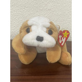 Peluche Beanie Babies Ty Perrito Bulldog Arrugas