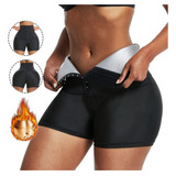Pantalones Cortos De Cintura Alta Con Efecto Sauna Fitness S