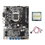 Placa Base B75 Eth Mining, Adaptador Usb 8xpcie+cpu G1620+sw