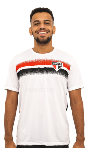 Camisa Braziline São Paulo Masculina Soil Original Tricolor