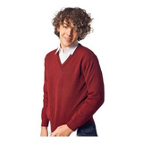 Sweater / Pullover Bordo Colegial Aero    Talle 6 Al 18 Niño
