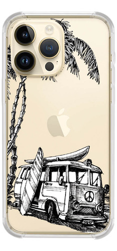 Capinha Compativel Modelos iPhone Kombi Praia Verão 1239