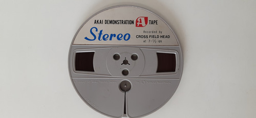 Fita Akai Stereo Demo Cross Field Head ¼ 7pol Tape Deck Rolo