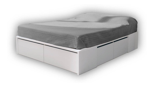 Cama Box Base 2 Plazas Con 2 Zapateros 4 Cajones 2 Bauleras