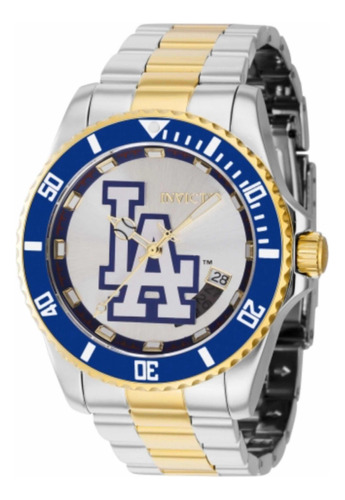 Relógio Invicta 42992 Automático 42mm Mlb Los Angeles Ouro