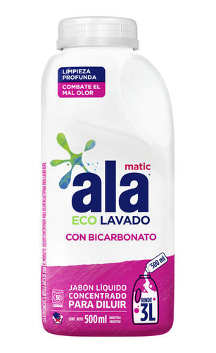 Jabón Liquido Concentrado Para Diluir Ala 500 Ml