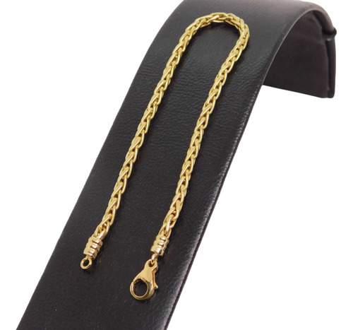 Pulsera Hombre Espiga 21cm Oro 18k Joyeria Esponda