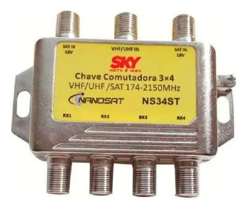 Chave  Sky 3x4 Podendo Substituir Diseqc Diplexer