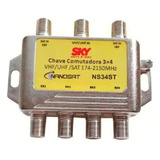 Chave  Sky 3x4 Podendo Substituir Diseqc Diplexer