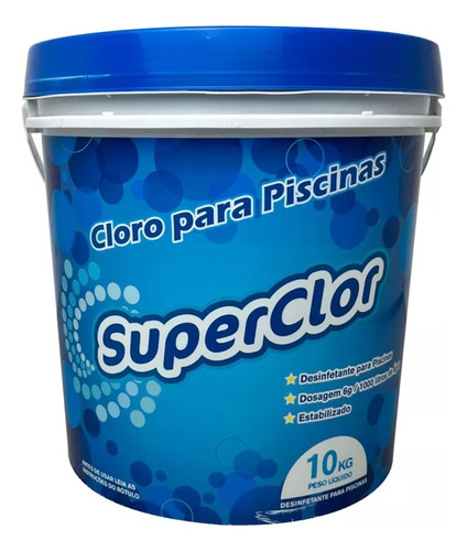 Produto Para Tratar Água De Piscina Cloro 10kg