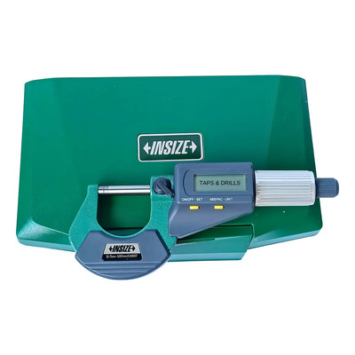 Micrómetro Digital Exterior Insize 3109-75a 50-75 Mm Precisión 0.001 Mm 5.08 Cm 7.62 Cm