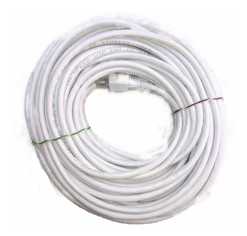 Cable Red 10 Metros Categoría Cat5 Utp Rj45 Ethernet Blanco